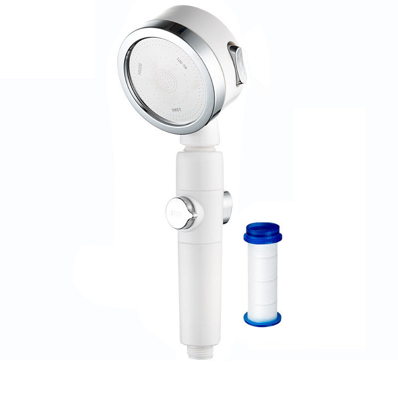 Modern handheld shower stainless steel adjustable shower head water-saving shower combo