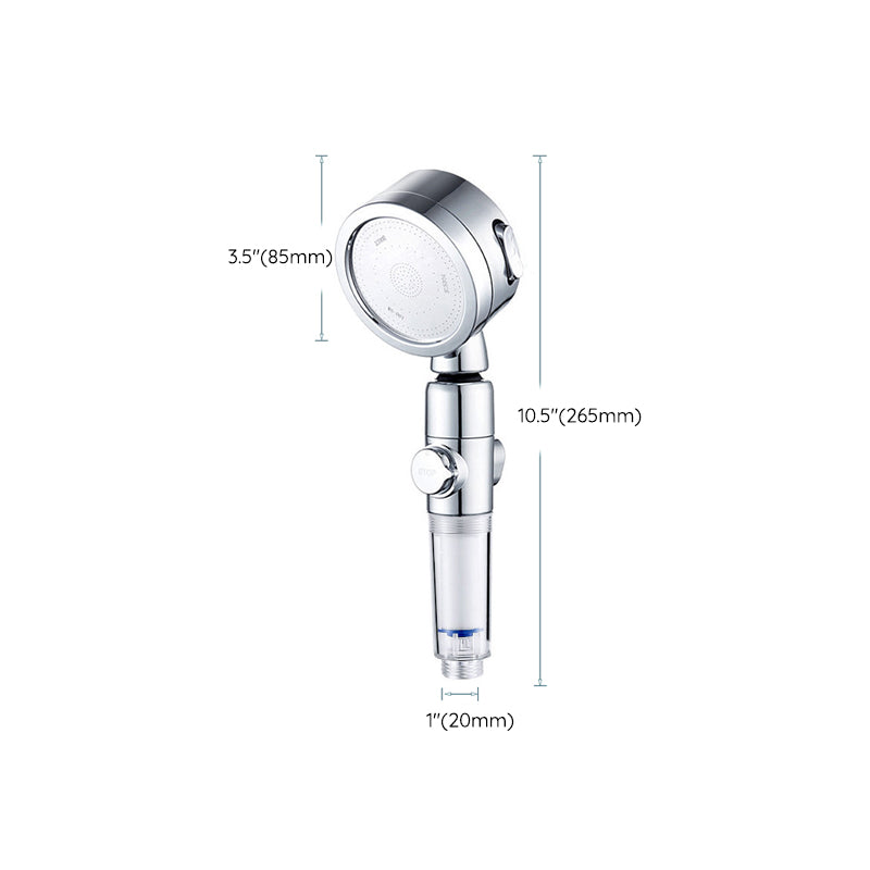 Modern handheld shower stainless steel adjustable shower head water-saving shower combo