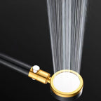 Metal Shower Head Round Hand Shower with Adjustable Shower Heads