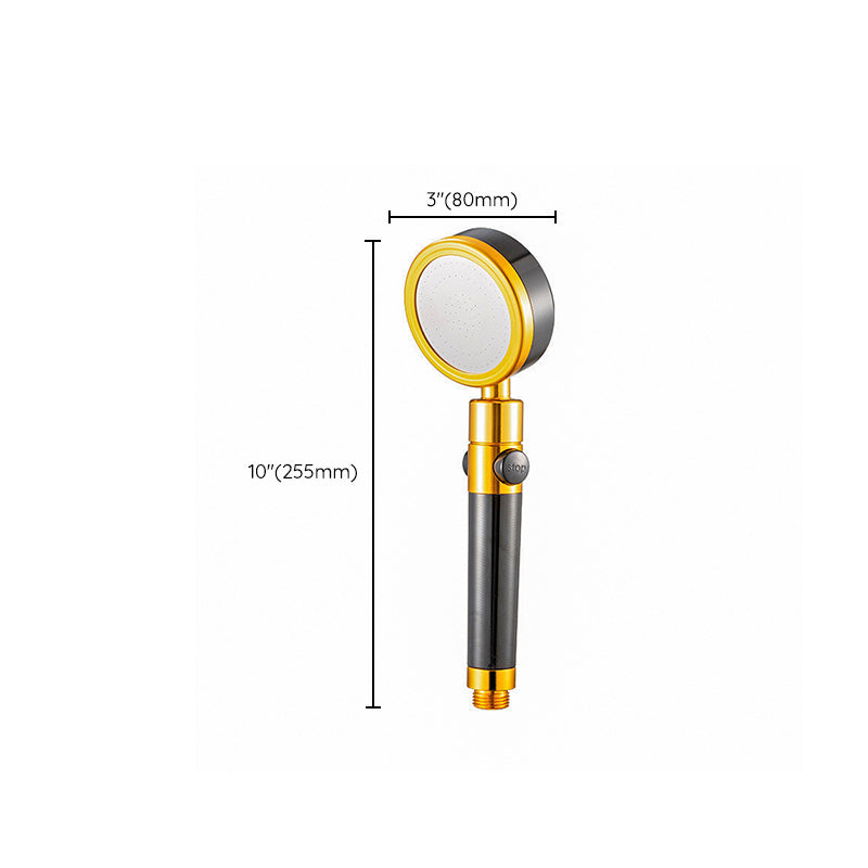 Metal Shower Head Round Hand Shower with Adjustable Shower Heads