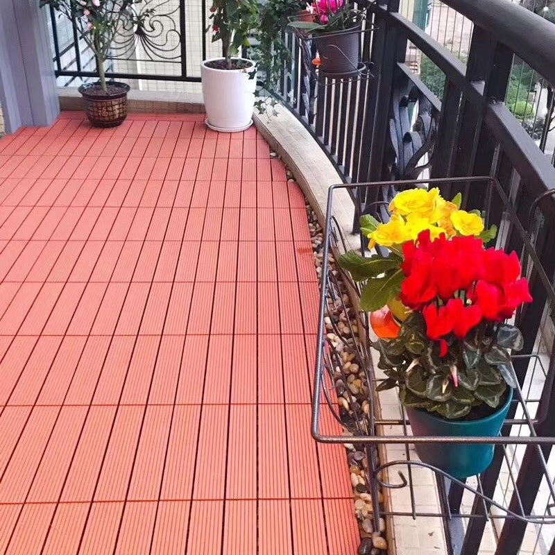 30 cm x 30 cm Square PVC Terrace Tiles Snap Installation Outdoor Floor Tiles