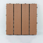 30 cm x 30 cm Square PVC Terrace Tiles Snap Installation Outdoor Floor Tiles