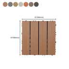 30 cm x 30 cm Square PVC Terrace Tiles Snap Installation Outdoor Floor Tiles