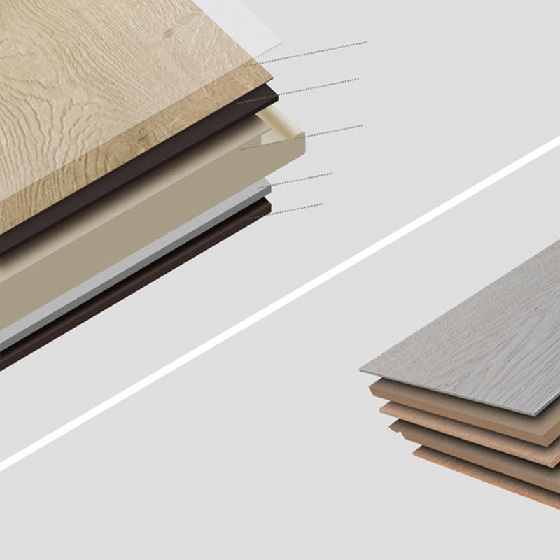 Modern Interior Flooring Wood Look Peel and Stick Rectangular Flooring Vinyl