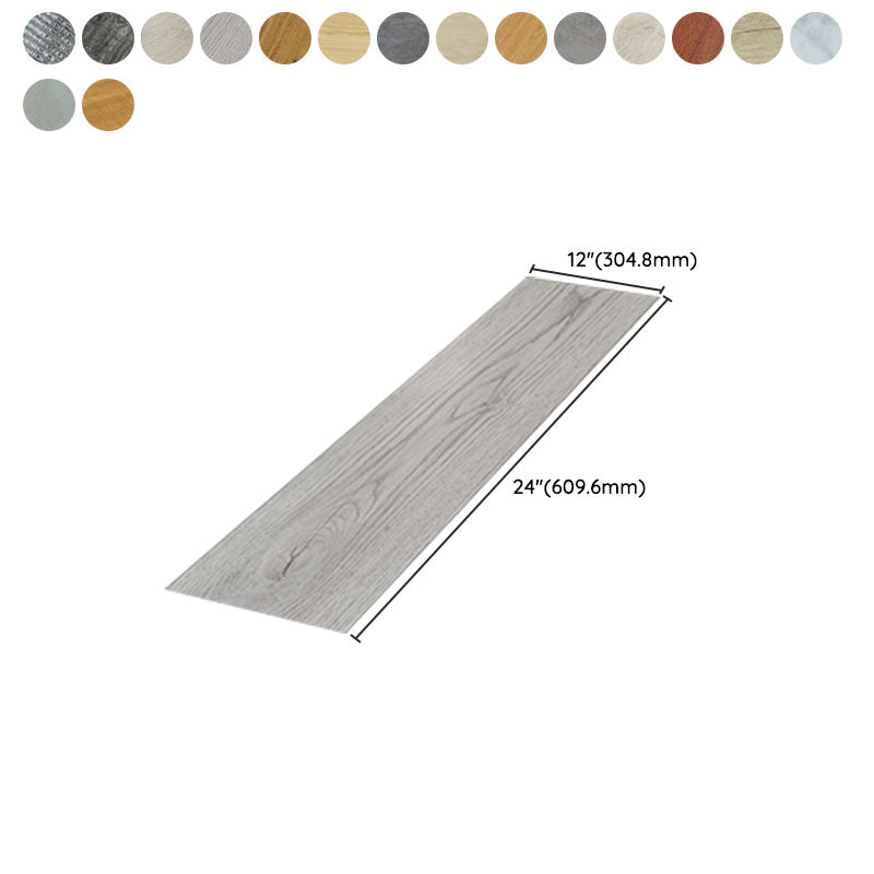 Modern Interior Flooring Wood Look Peel and Stick Rectangular Flooring Vinyl