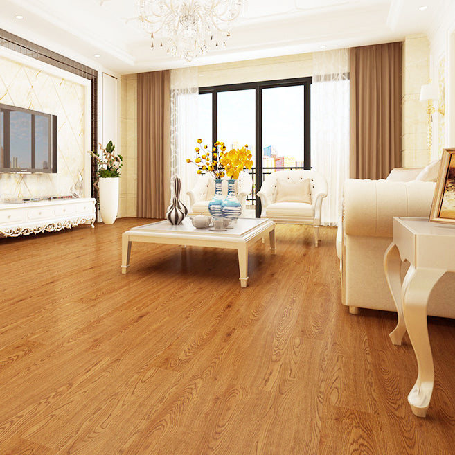 Smooth PVC Flooring Peel and Stick Wood Look Rectangular Vinyl Flooring