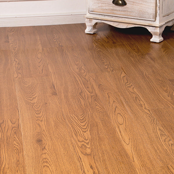 Smooth PVC Flooring Peel and Stick Wood Look Rectangular Vinyl Floor