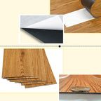 Rectangle PVC flooring Peel and Stick Smooth Woodlook Vinyl floor