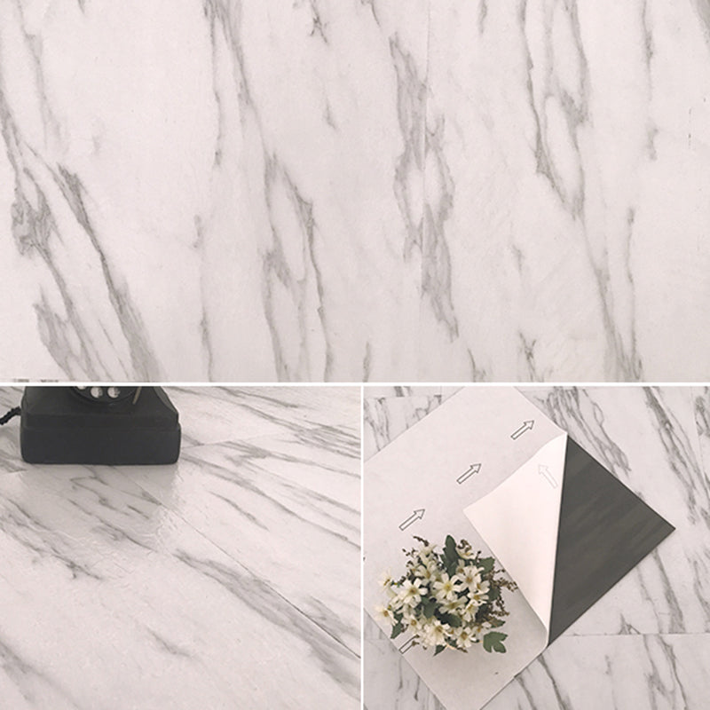 Rectangular PVC Floor Covering Peel and Stick Matte Stone Look Vinyl Floor