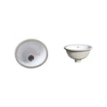 Modern Under-mount Sink Oval Porcelain with Pop-Up Drain Sink