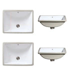Modern Under-mount Sink Oval Porcelain with Pop-Up Drain Sink