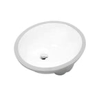 Modern Under-mount Sink Oval Porcelain with Pop-Up Drain Sink