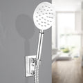 Round Shower Head Stainless Steel 3 Sprays Wall Mounted Hand Shower