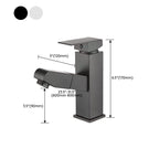 Contemporary Bath Faucet Brass Lever Handle Pull-Out Sink Faucet
