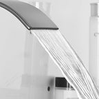 Modern Bathtub Faucet Waterfall Spout Lever Handle Brass Sink Faucet