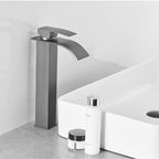 Modern Bathtub Faucet Waterfall Spout Lever Handle Brass Sink Faucet