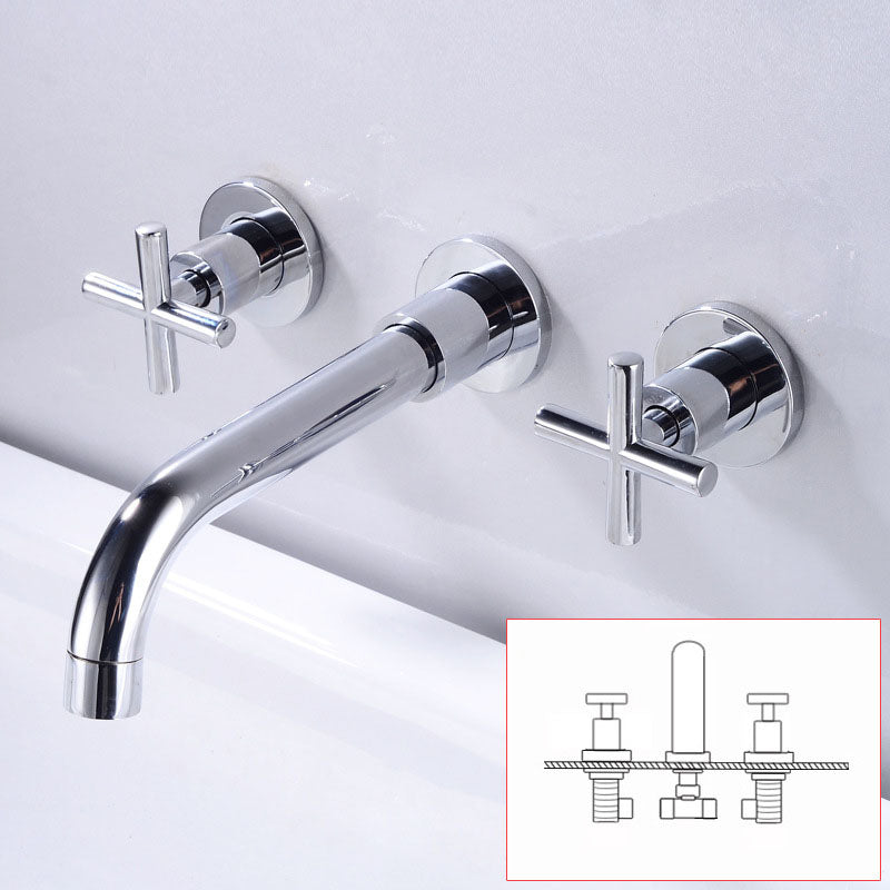 Modern Wall-Mounted Faucet Bathroom Lever Bathtub Faucet