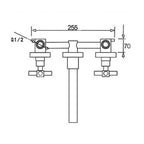 Modern Wall-Mounted Faucet Bathroom Lever Bathtub Faucet