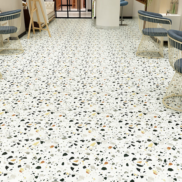 Smooth PVC Floor Covering Peel and Stick Waterproof Square Vinyl Flooring