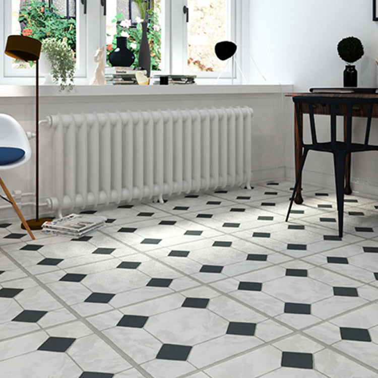 Smooth PVC Floor Covering Peel and Stick Waterproof Square Vinyl Flooring