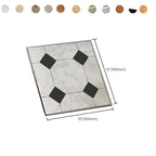 Smooth PVC Floor Covering Peel and Stick Waterproof Square Vinyl Flooring