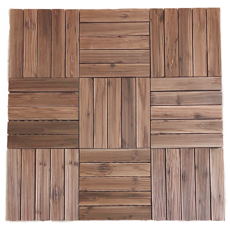 Traditional Wood Laminate Floor Stain Resistant Laminate Plank Floor Set of 11