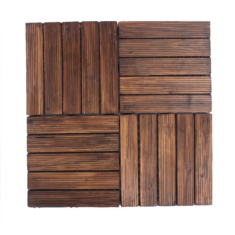 Traditional Wood Laminate Floor Stain Resistant Laminate Plank Floor Set of 11