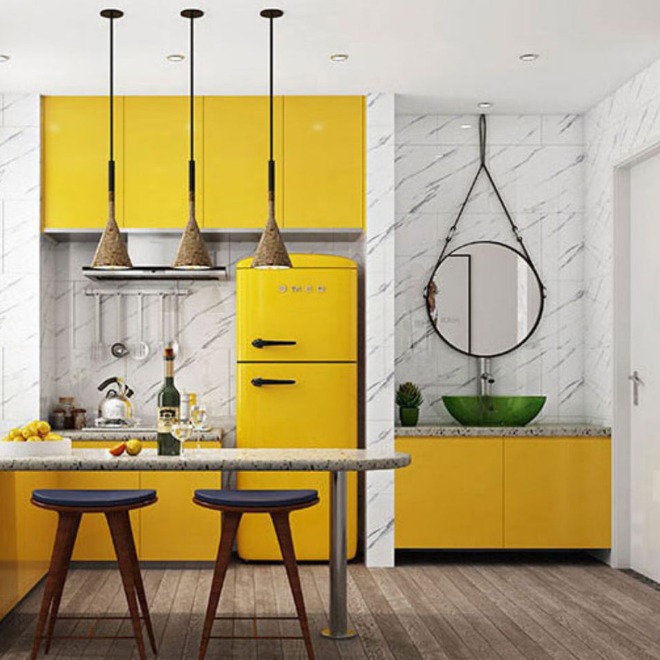 Single Tile Wallpaper Plastic Peel and Stick Back Wall Tile