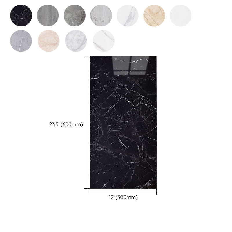 Plastic Peel and Stick Wall Tile Rectangular Waterproof Peel and Stick Wall Tile