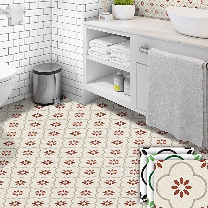 Square Peel and Stick Back Wall Plastic Single Tile Wallpaper with Non-Slip Surface
