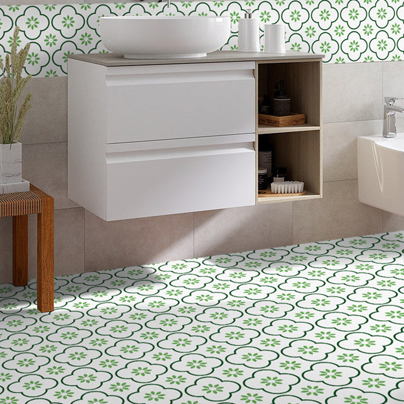 Square Peel and Stick Back Wall Plastic Single Tile Wallpaper with Non-Slip Surface
