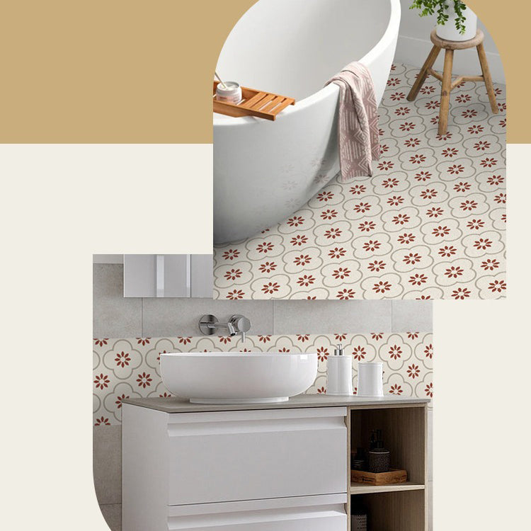 Square Peel and Stick Back Wall Plastic Single Tile Wallpaper with Non-Slip Surface