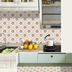 Square Peel and Stick Back Wall Plastic Single Tile Wallpaper with Non-Slip Surface