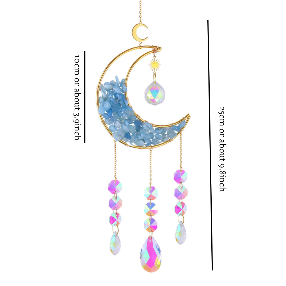 Moon crystal sun catcher