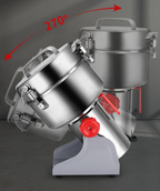 Versatile Commercial-Grade Electric Grain Mill Grinder for Spices, Herbs, and Cereals