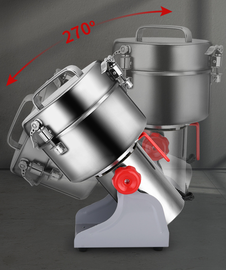 Versatile Commercial-Grade Electric Grain Mill Grinder for Spices, Herbs, and Cereals