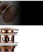 Bagnolux Rose Gold Sink Drain Valve