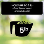 Bird Feeder Hanging Metal Squirrel Proof Tube