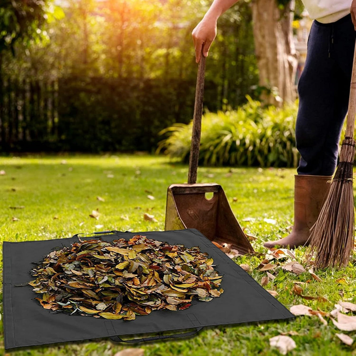 Foldable Garden Waste Bag – Sturdy Collection Bag for Leaves and Garden Waste