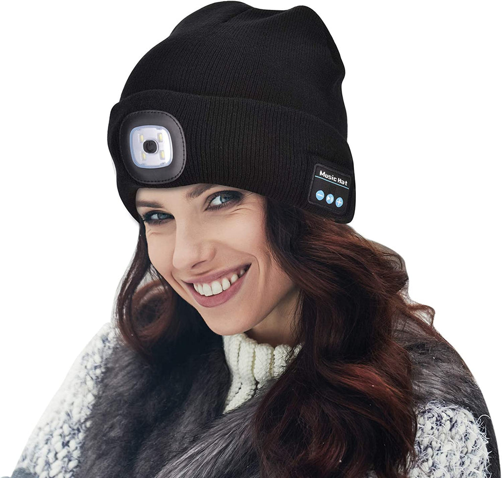 Bluetooth Beanie Hat Light Wireless Headphones