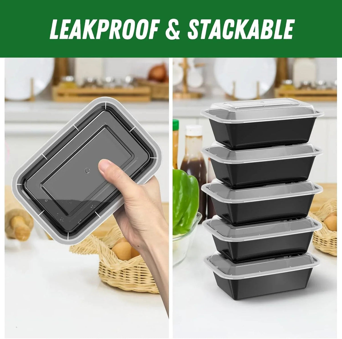 50-piece Meal Prep Container Set with Lid – Ideal for Meal Preparation