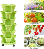 6-Layer Vertical Plant Tower – Three-dimensional Flowering System for the Garden