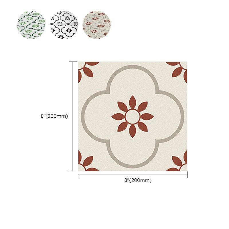 Square Peel and Stick Back Wall Plastic Single Tile Wallpaper with Non-Slip Surface