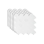 Fish scale Peel & Stick field tile square plastic Peel & Stick mosaic tile
