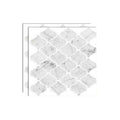 Square Peel & Stick Mosaic Tiles Plastic Arabesque Peel and Stick Wall Tile