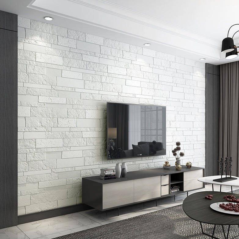 Industrial 3D Brick Wall Plank Bathroom Living Room Wall Panel Set of 10