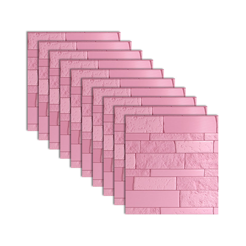 Industrial 3D Brick Wall Plank Bathroom Living Room Wall Panel Set of 10