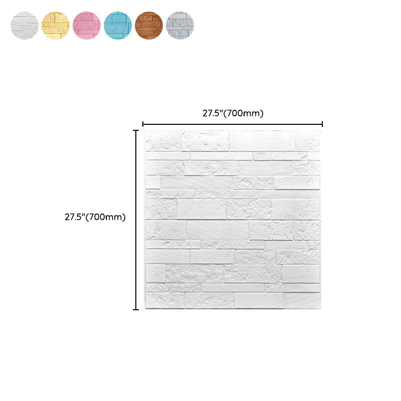 Industrial 3D Brick Wall Plank Bathroom Living Room Wall Panel Set of 10