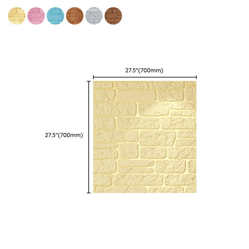 Industrial 3D Brick Wall Plank Bathroom Living Room Wall Panel Set of 10