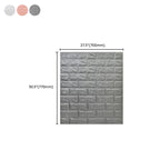 Industrial 3D Brick Wall Plank Bathroom Living Room Wall Panel Set of 10